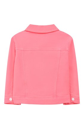 Детская джинсовая куртка KENZO розового цвета по цене 12830 руб., арт. KQ41018 | Фото 2 Детская джинсовая куртка KENZO розового цвета, арт. KQ41018 | Фото 2