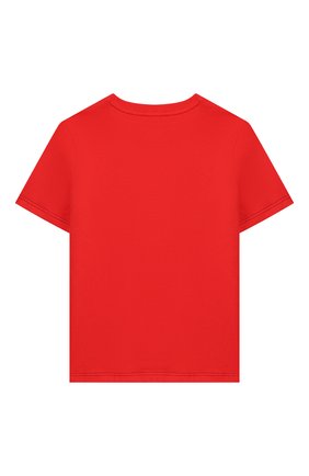 Детская хлопковая футболка MARC JACOBS (THE) красного цвета по цене 4490 руб., арт. W25414 | Фото 2 Детская хлопковая футболка MARC JACOBS (THE) красного цвета, арт. W25414 | Фото 2