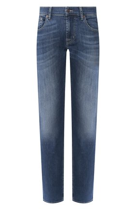Мужские джинсы 7 FOR ALL MANKIND синего цвета по цене 17350 руб., арт. JSMSU250MX | Фото 1 Мужские джинсы 7 FOR ALL MANKIND синего цвета, арт. JSMSU250MX | Фото 1