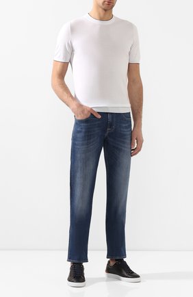 Мужские джинсы 7 FOR ALL MANKIND синего цвета по цене 17350 руб., арт. JSMSU250MX | Фото 2 Мужские джинсы 7 FOR ALL MANKIND синего цвета, арт. JSMSU250MX | Фото 2