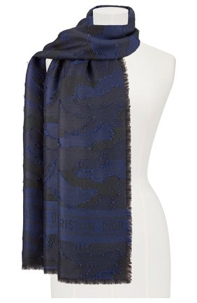 Мужские шарф dior camouflage DIOR синего цвета по цене 85000 руб., арт. 01CAM304I198C086 | Фото 2 Мужские шарф dior camouflage DIOR синего цвета, арт. 01CAM304I198C086 | Фото 2