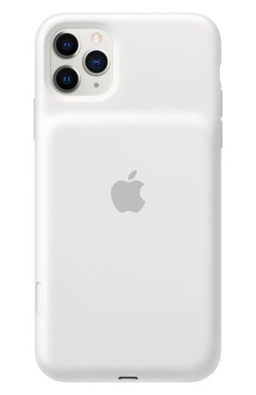Чехол smart battery case для iphone 11 pro max APPLE белого цвета по цене 12990 руб., арт. MWVQ2ZM/A | Фото 3 Чехол smart battery case для iphone 11 pro max APPLE белого цвета, арт. MWVQ2ZM/A | Фото 3