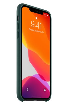 Кожаный чехол для iphone 11 pro max APPLE темно-зеленого цвета по цене 4990 руб., арт. MX0C2ZM/A | Фото 2 Кожаный чехол для iphone 11 pro max APPLE темно-зеленого цвета, арт. MX0C2ZM/A | Фото 2