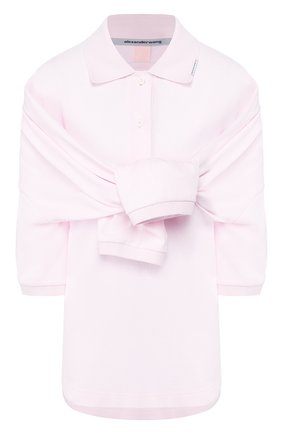 Женское хлопковое поло ALEXANDER WANG розового цвета по цене 66500 руб., арт. 1CC1201316 | Фото 1 Женское хлопковое поло ALEXANDER WANG розового цвета, арт. 1CC1201316 | Фото 1