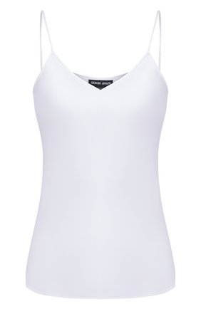 Женская шелковый топ GIORGIO ARMANI голубого цвета по цене 49100 руб., арт. 0SHCKZ41/TZ487 | Фото 1 Женская шелковый топ GIORGIO ARMANI голубого цвета, арт. 0SHCKZ41/TZ487 | Фото 1