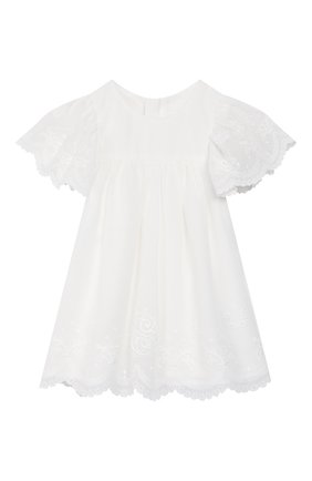 Женский платье CHLOÉ белого цвета по цене 23690 руб., арт. C92480 | Фото 1 Женский платье CHLOÉ белого цвета, арт. C92480 | Фото 1