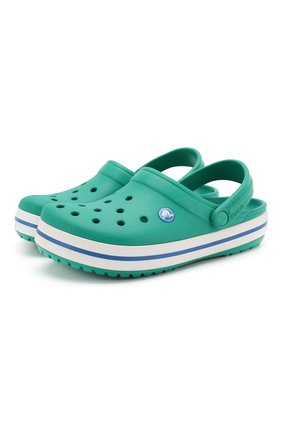 Детские сабо crocband clog k CROCS зеленого цвета по цене 2600 руб., арт. 204537-3TV | Фото 1 Детские сабо crocband clog k CROCS зеленого цвета, арт. 204537-3TV | Фото 1