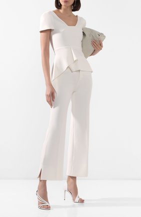 Женская топ ROLAND MOURET белого цвета по цене 46600 руб., арт. EW20/S0982/F2196 | Фото 2 Женская топ ROLAND MOURET белого цвета, арт. EW20/S0982/F2196 | Фото 2
