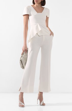Женские брюки ROLAND MOURET белого цвета по цене 53700 руб., арт. EW20/S0511/F2196 | Фото 2 Женские брюки ROLAND MOURET белого цвета, арт. EW20/S0511/F2196 | Фото 2