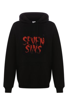 Женский хлопковое худи VETEMENTS черного цвета по цене 78250 руб., арт. UAH21TR539 1601/W | Фото 1 Женский хлопковое худи VETEMENTS черного цвета, арт. UAH21TR539 1601/W | Фото 1