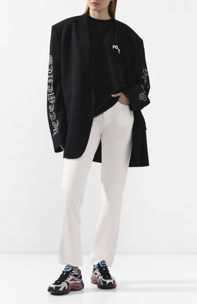 Женская хлопковая футболка VETEMENTS черного цвета по цене 27300 руб., арт. UAH21TR511 1600/W | Фото 2 Женская хлопковая футболка VETEMENTS черного цвета, арт. UAH21TR511 1600/W | Фото 2