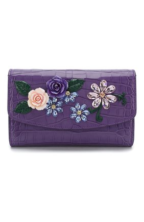Женская сумка из кожи аллигатора DOLCE & GABBANA фиолетового цвета по цене 699500 руб., арт. BI1275/B2DX9/AMIS | Фото 1 Женская сумка из кожи аллигатора DOLCE & GABBANA фиолетового цвета, арт. BI1275/B2DX9/AMIS | Фото 1