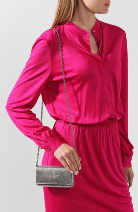 Женский сумка tf mini TOM FORD серебряного цвета по цене 210000 руб., арт. L1282P-ISY001 | Фото 2 Женский сумка tf mini TOM FORD серебряного цвета, арт. L1282P-ISY001 | Фото 2