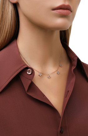 Женское колье the rose MOONKA STUDIO золотого цвета по цене 9700 руб., арт. tr-nl-aqm | Фото 2 Женское колье the rose MOONKA STUDIO золотого цвета, арт. tr-nl-aqm | Фото 2
