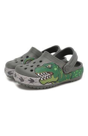 Детские сабо crocs fl dino ba CROCS зеленого цвета по цене 3500 руб., арт. 206157-0DA | Фото 1 Детские сабо crocs fl dino ba CROCS зеленого цвета, арт. 206157-0DA | Фото 1