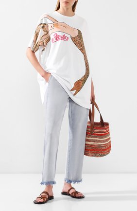Женская футболка loewe x paula's ibiza LOEWE белого цвета по цене 32950 руб., арт. S616341X16 | Фото 2 Женская футболка loewe x paula's ibiza LOEWE белого цвета, арт. S616341X16 | Фото 2