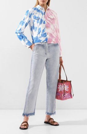 Женские джинсы loewe x paula's ibiza LOEWE голубого цвета по цене 56650 руб., арт. S616331X32 | Фото 2 Женские джинсы loewe x paula's ibiza LOEWE голубого цвета, арт. S616331X32 | Фото 2