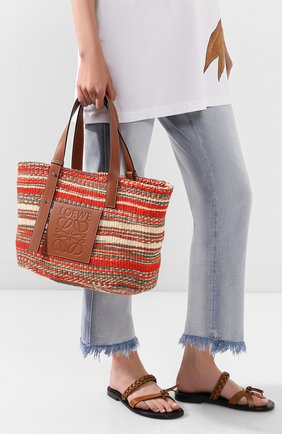 Женская сумка-шопер loewe x paula's ibiza LOEWE разноцветного цвета по цене 49400 руб., арт. A657T88X01 | Фото 2 Женская сумка-шопер loewe x paula's ibiza LOEWE разноцветного цвета, арт. A657T88X01 | Фото 2