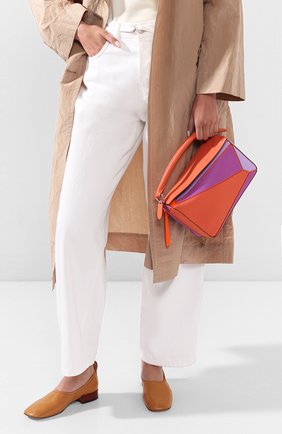 Женская сумка puzzle small loewe x paula's ibiza LOEWE оранжевого цвета по цене 206500 руб., арт. 322.30QS21 | Фото 2 Женская сумка puzzle small loewe x paula's ibiza LOEWE оранжевого цвета, арт. 322.30QS21 | Фото 2