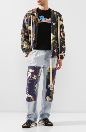 Мужские джинсы loewe x paula's ibiza LOEWE голубого цвета по цене 47200 руб., арт. H616331X38 | Фото 2 Мужские джинсы loewe x paula's ibiza LOEWE голубого цвета, арт. H616331X38 | Фото 2