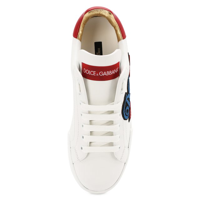 фото Кожаные кеды portofino dolce & gabbana