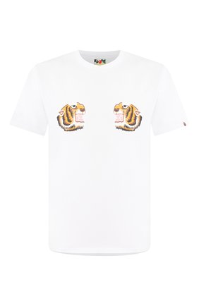 Мужская хлопковая футболка BAPE белого цвета по цене 8695 руб., арт. 1G30110069 | Фото 1 Мужская хлопковая футболка BAPE белого цвета, арт. 1G30110069 | Фото 1