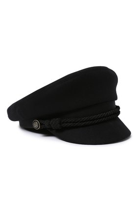 Женская кепи SAINT LAURENT черного цвета по цене 48150 руб., арт. 630825/3YG15 | Фото 1 Женская кепи SAINT LAURENT черного цвета, арт. 630825/3YG15 | Фото 1