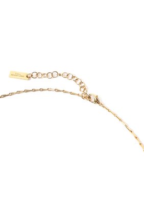 Женское кулон на цепочке SAINT LAURENT золотого цвета по цене 49950 руб., арт. 632072/Y1521 | Фото 3 Женское кулон на цепочке SAINT LAURENT золотого цвета, арт. 632072/Y1521 | Фото 3