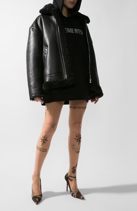 Мужская дубленка VETEMENTS черного цвета по цене 342000 руб., арт. UAH21JA017/2403 | Фото 2 Мужская дубленка VETEMENTS черного цвета, арт. UAH21JA017/2403 | Фото 2