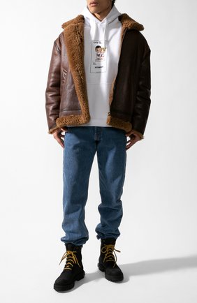 Мужская дубленка VETEMENTS коричневого цвета по цене 378000 руб., арт. UAH21JA033/2403 | Фото 1 Мужская дубленка VETEMENTS коричневого цвета, арт. UAH21JA033/2403 | Фото 1