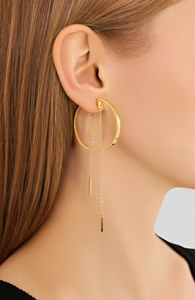 Женские серьги EXCLAIM золотого цвета по цене 7780 руб., арт. 035G2621E | Фото 2 Женские серьги EXCLAIM золотого цвета, арт. 035G2621E | Фото 2