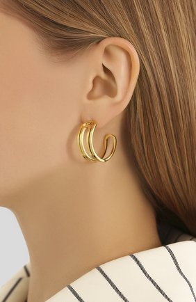 Женские серьги EXCLAIM золотого цвета по цене 4780 руб., арт. 037G2796E | Фото 2 Женские серьги EXCLAIM золотого цвета, арт. 037G2796E | Фото 2
