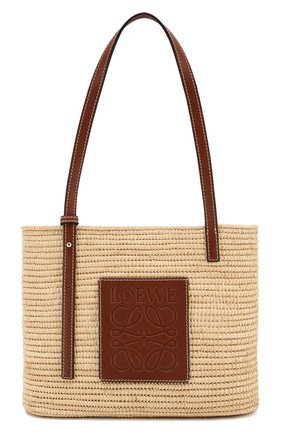 Женский сумка square basket small loewe x paula's ibiza LOEWE бежевого цвета по цене 41300 руб., арт. A223099X02 | Фото 1 Женский сумка square basket small loewe x paula's ibiza LOEWE бежевого цвета, арт. A223099X02 | Фото 1