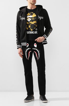 Мужская толстовка BAPE черного цвета по цене 32900 руб., арт. 1G30115015 | Фото 2 Мужская толстовка BAPE черного цвета, арт. 1G30115015 | Фото 2