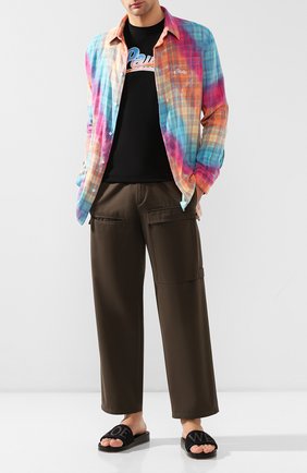 Мужская хлопковая футболка loewe x paula's ibiza LOEWE черного цвета по цене 34900 руб., арт. H616341X20 | Фото 2 Мужская хлопковая футболка loewe x paula's ibiza LOEWE черного цвета, арт. H616341X20 | Фото 2 (Материал внешний: Хлопок; Длина (для топов): Стандартные; Рукава: Короткие; Стили: Кэжуэл; Принт: С принтом)