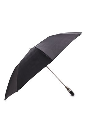 Мужской складной зонт PASOTTI OMBRELLI черного цвета по цене 12200 руб., арт. 64S/RAS0 6434/19/PELLE D0LLAR0 | Фото 2 Мужской складной зонт PASOTTI OMBRELLI черного цвета, арт. 64S/RAS0 6434/19/PELLE D0LLAR0 | Фото 2 (Материал: Текстиль, Синтетический материал, Металл)