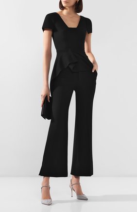 Женские брюки ROLAND MOURET черного цвета по цене 53700 руб., арт. EW20/S0511/F2196 | Фото 2 Женские брюки ROLAND MOURET черного цвета, арт. EW20/S0511/F2196 | Фото 2