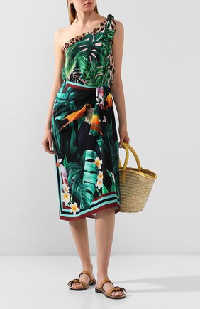 Женское шелковое платье DOLCE & GABBANA разноцветного цвета по цене 154000 руб., арт. F6I2RT/GDU81 | Фото 2 Женское шелковое платье DOLCE & GABBANA разноцветного цвета, арт. F6I2RT/GDU81 | Фото 2