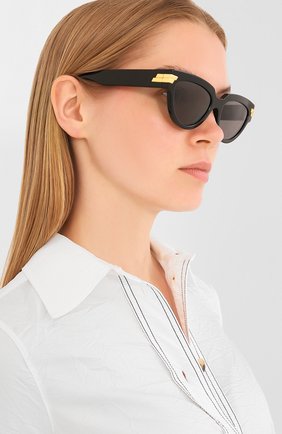 Мужские солнцезащитные очки BOTTEGA VENETA черного цвета по цене 42350 руб., арт. BV1035S | Фото 2 Мужские солнцезащитные очки BOTTEGA VENETA черного цвета, арт. BV1035S | Фото 2