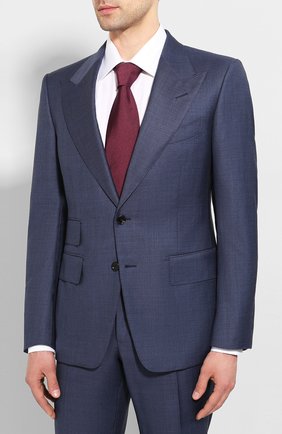 Мужской шерстяной костюм TOM FORD синего цвета по цене 310500 руб., арт. 0R0025/21AL43 | Фото 2 Мужской шерстяной костюм TOM FORD синего цвета, арт. 0R0025/21AL43 | Фото 2