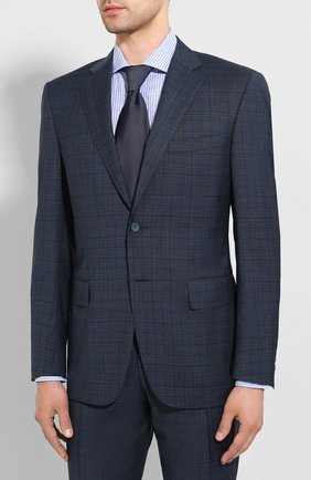 Мужской шерстяной костюм CANALI синего цвета по цене 118500 руб., арт. 13290/31/BF02565 | Фото 2 Мужской шерстяной костюм CANALI синего цвета, арт. 13290/31/BF02565 | Фото 2