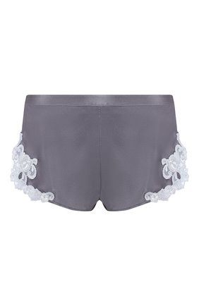 Женские шелковые шорты LA PERLA серого цвета по цене 27950 руб., арт. 0019228/W218 | Фото 1 Женские шелковые шорты LA PERLA серого цвета, арт. 0019228/W218 | Фото 1