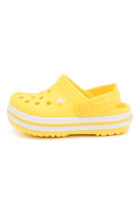 Детские сабо crocband clog k CROCS желтого цвета по цене 2600 руб., арт. 204537-7C1 | Фото 2 Детские сабо crocband clog k CROCS желтого цвета, арт. 204537-7C1 | Фото 2