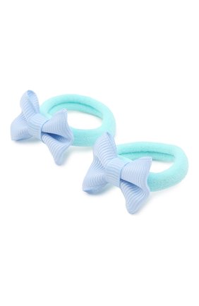 Детская комплект из двух резинок small bow JUNEFEE голубого цвета по цене 790 руб., арт. 5509 | Фото 2 Детская комплект из двух резинок small bow JUNEFEE голубого цвета, арт. 5509 | Фото 2