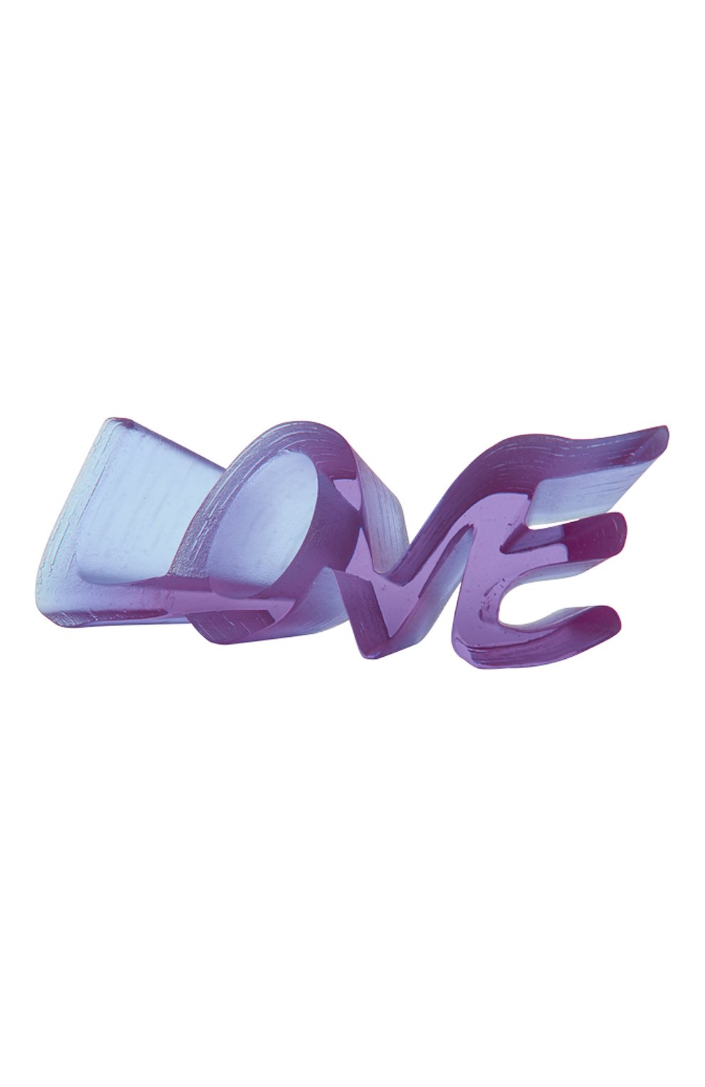 Скульптура true love DAUM фиолетового цвета, арт. 05594-2 | Фото 1 (Интерьер_коллекция: Love; Ограничения доставки: fragile-2)