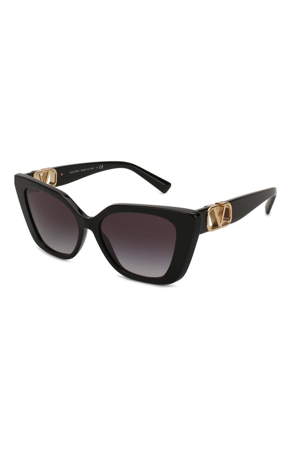 Женские солнцезащитные очки VALENTINO черного цвета, арт. 4073-50018G | Фото 1 (Тип очков: С/з)