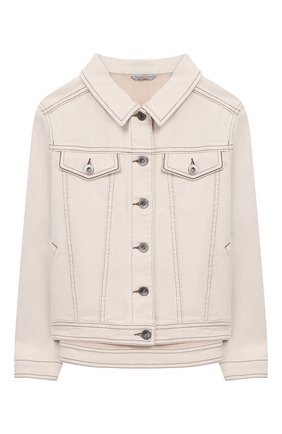 Детская джинсовая куртка BRUNELLO CUCINELLI бежевого цвета по цене 37050 руб., арт. BH1190460B | Фото 1 Детская джинсовая куртка BRUNELLO CUCINELLI бежевого цвета, арт. BH1190460B | Фото 1