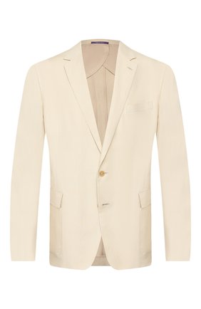 Мужской пиджак из шелка и льна RALPH LAUREN бежевого цвета по цене 157500 руб., арт. 798794546 | Фото 1 Мужской пиджак из шелка и льна RALPH LAUREN бежевого цвета, арт. 798794546 | Фото 1
