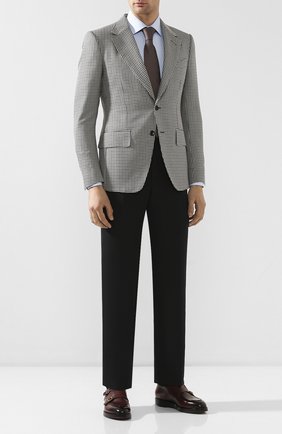 Мужские брюки из хлопка и шелка TOM FORD черного цвета по цене 69950 руб., арт. 774R22/610043 | Фото 2 Мужские брюки из хлопка и шелка TOM FORD черного цвета, арт. 774R22/610043 | Фото 2