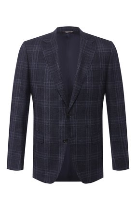 Мужской шерстяной пиджак CANALI темно-синего цвета по цене 105000 руб., арт. 11280/CF01260/112 | Фото 1 Мужской шерстяной пиджак CANALI темно-синего цвета, арт. 11280/CF01260/112 | Фото 1